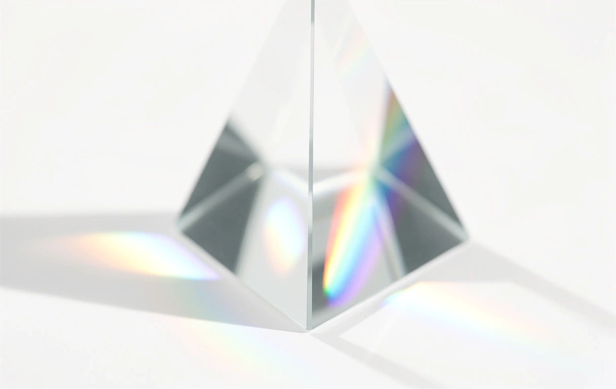 Lichtbrechung durch ein Prisma